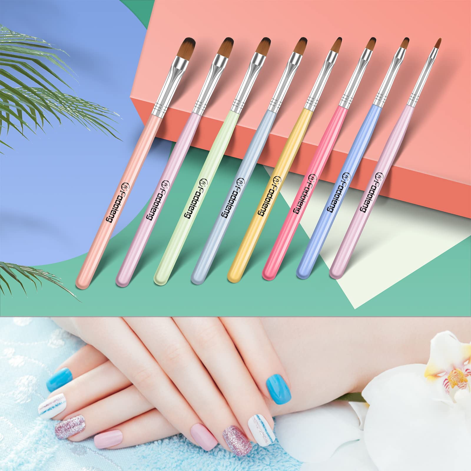 Fadoleng Gel Nail Brush model 14 for professional at-home manicures.