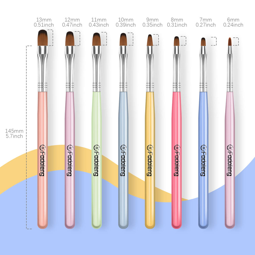Fadoleng Gel Nail Brush model 2 detail for smooth coverage on nails.