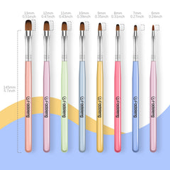 Fadoleng Gel Nail Brush model 2 detail for smooth coverage on nails.