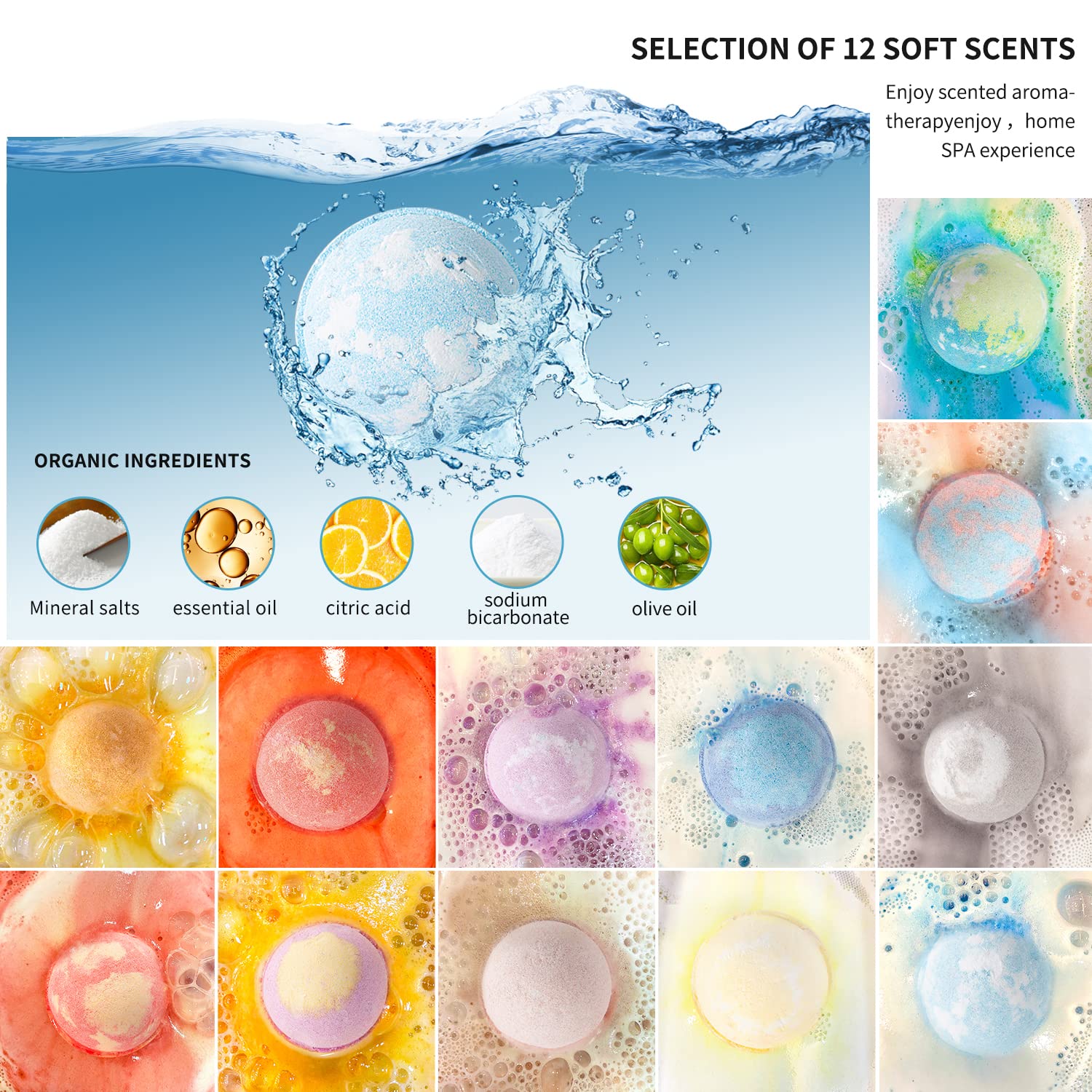 Fafamara bath bombs varieties fragrances deliver calming scents for a soothing bath.