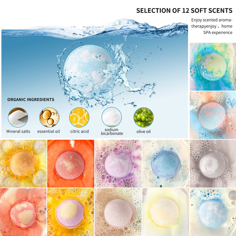 Fafamara bath bombs varieties fragrances deliver calming scents for a soothing bath.