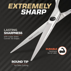 Fagaci barber scissors precision cut edge for sleek results
