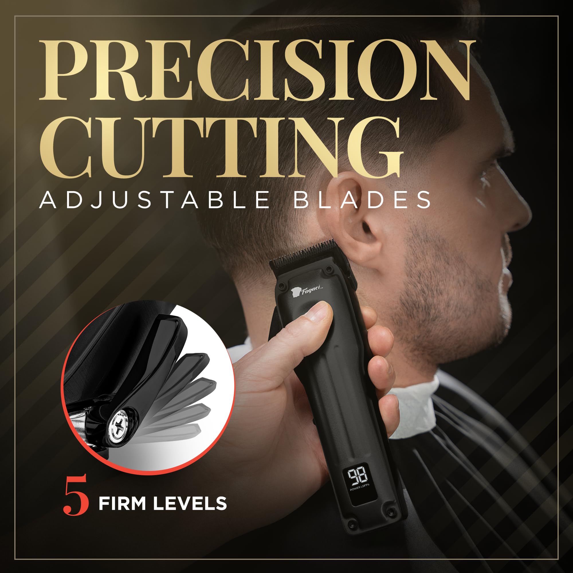 Fagaci Fusion DLC fade blades deliver extreme sharpness and smooth finishes.