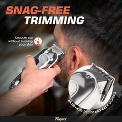 Fagaci cordless design in action highlights flexible salon and home grooming.