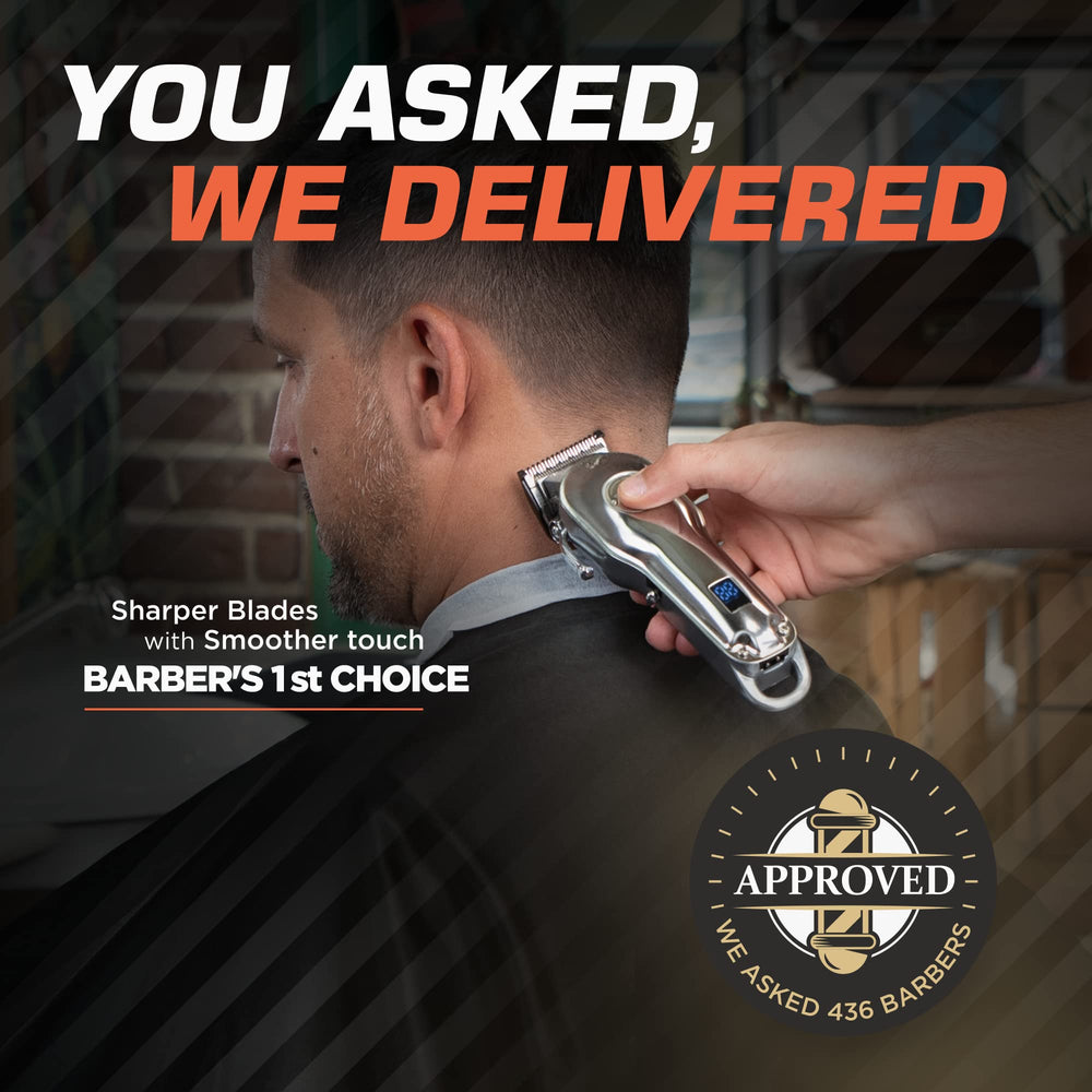 Fagaci clipper kit in-use demonstrates versatile salon or home grooming.
