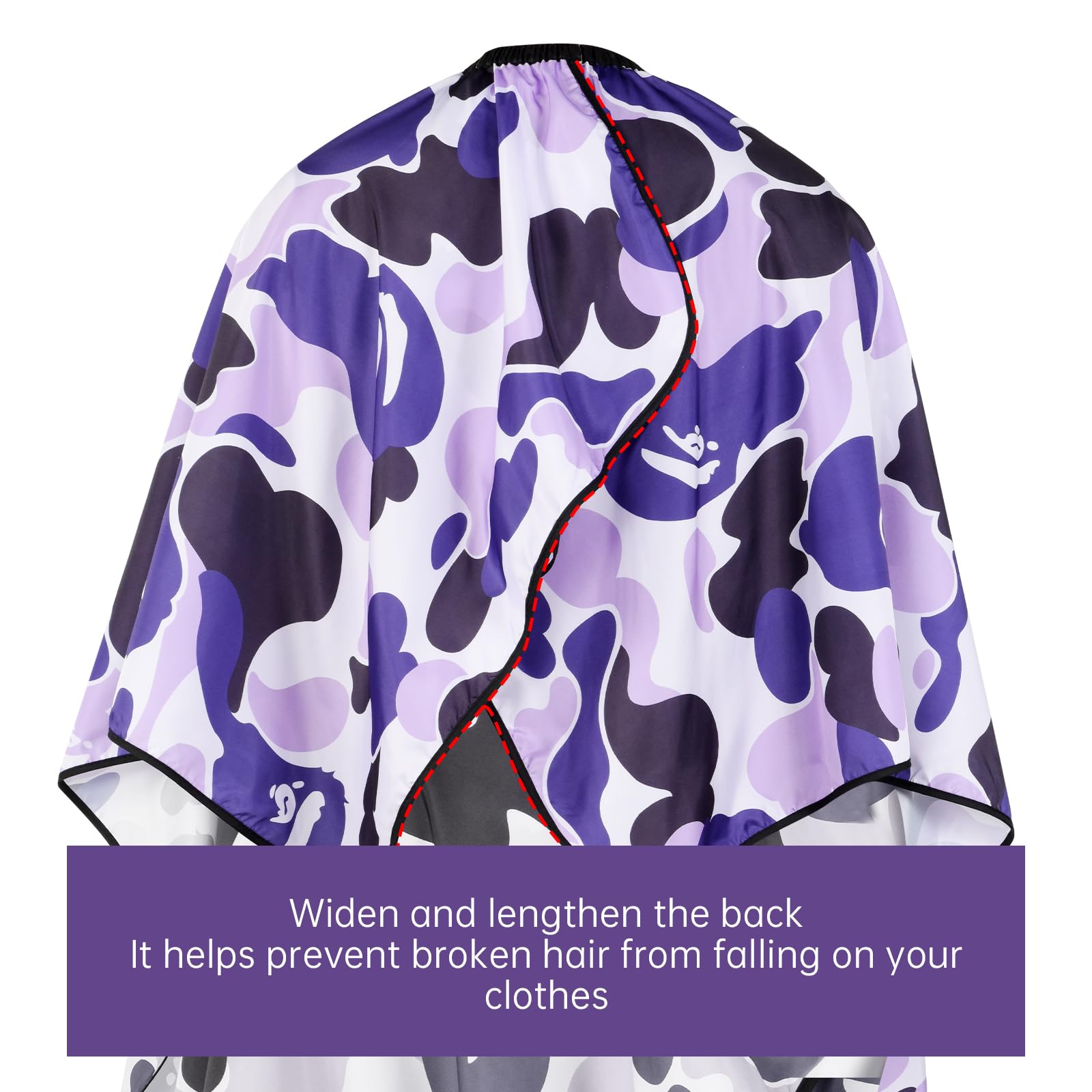 FaHaner reusable cape is easy to clean and quick to dry