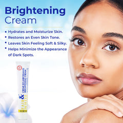 Fair and White Original Skin Brightening Cream swatch on hand demonstrating smooth hydration