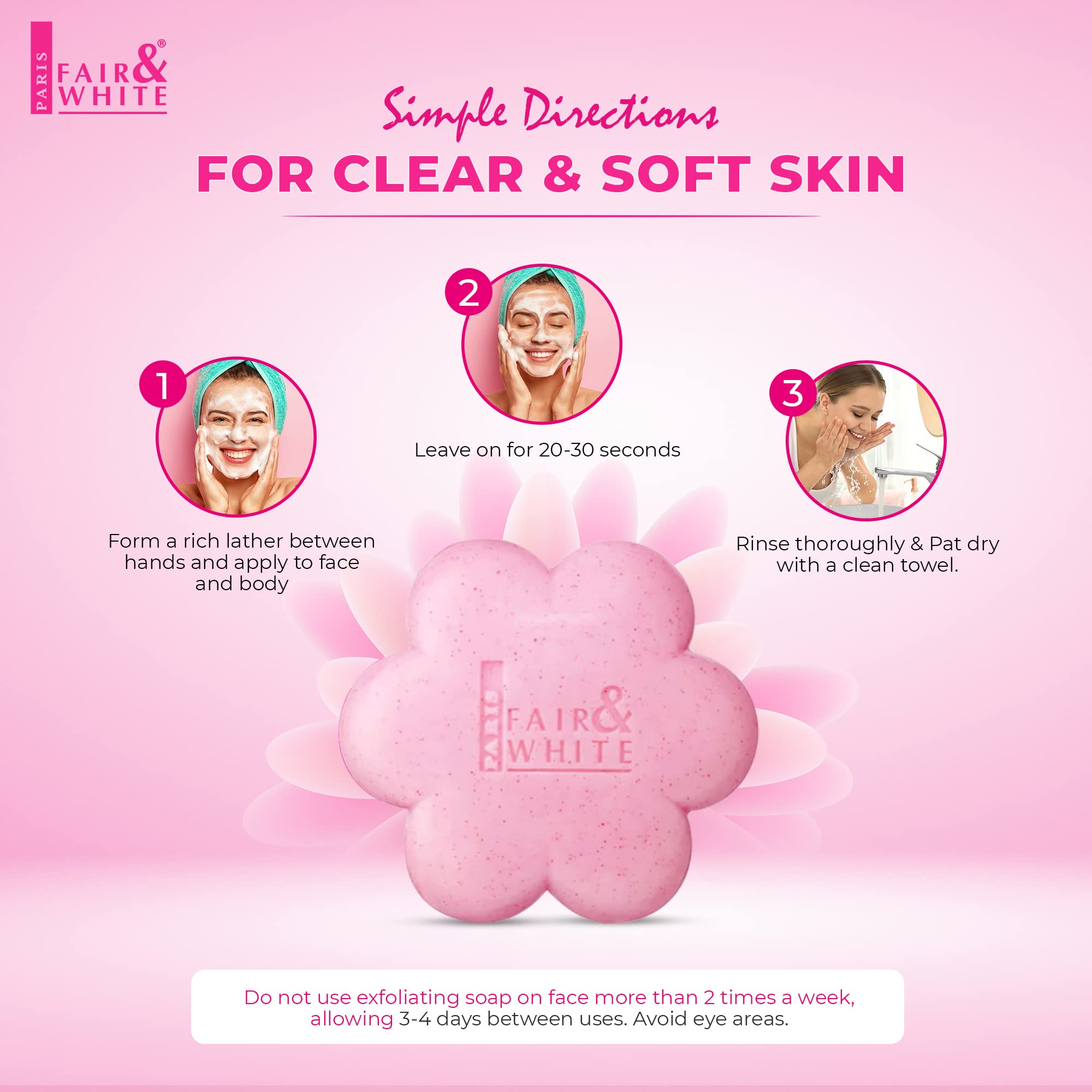Fair & White So White soap underarm use for fresh cleansing experience.