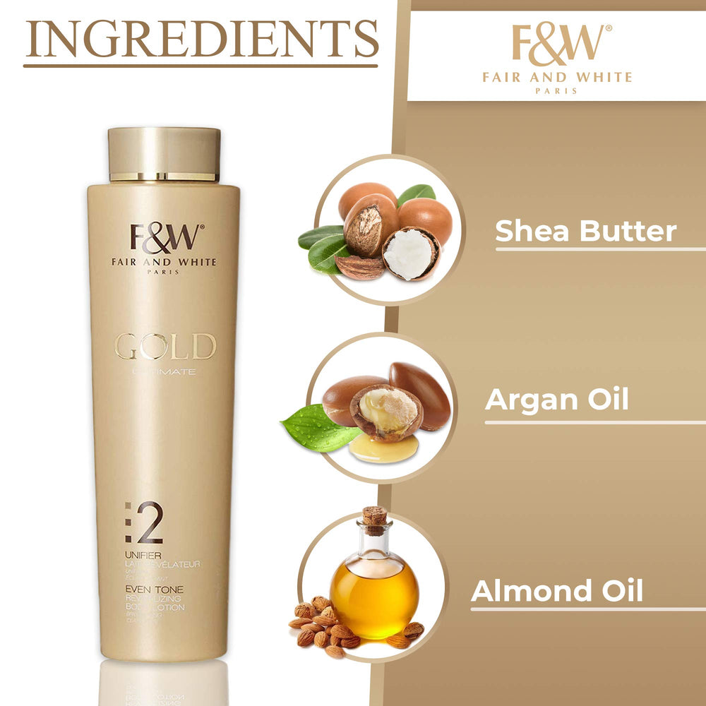 FAIR & WHITE 2 Gold application at night shows easy moisturizing routine.