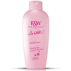 FAIR & WHITE So White bottle pour for silky cleansing and brightening benefits