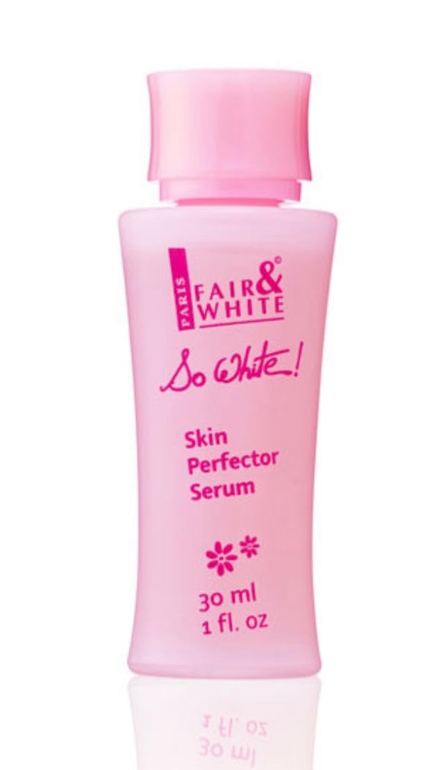 FAIR & WHITE So White serum packaging box indicating premium skincare solution