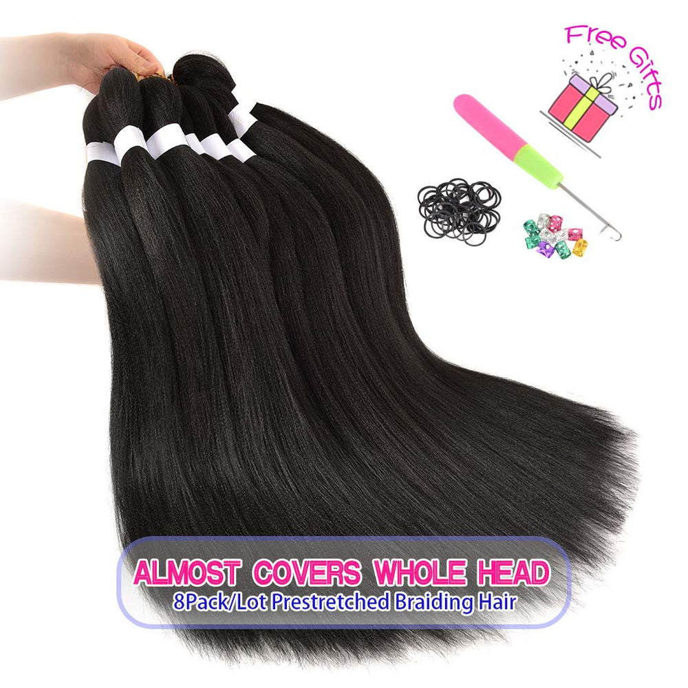 Fairise braiding hair 26 inch full head coverage option for voluminous styles