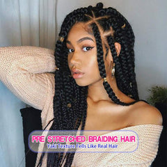 Fairise pre stretched braiding hair with yaki texture for natural movement