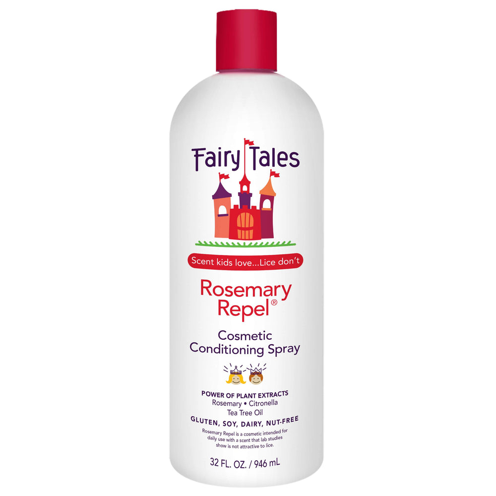 Fairy Tales Rosemary Repel 32oz bottle; detangles hair and features a kid-friendly scent.