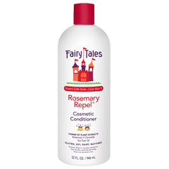 Fairy Tales Rosemary Repel bottle shown for gentle detangling on wet hair.