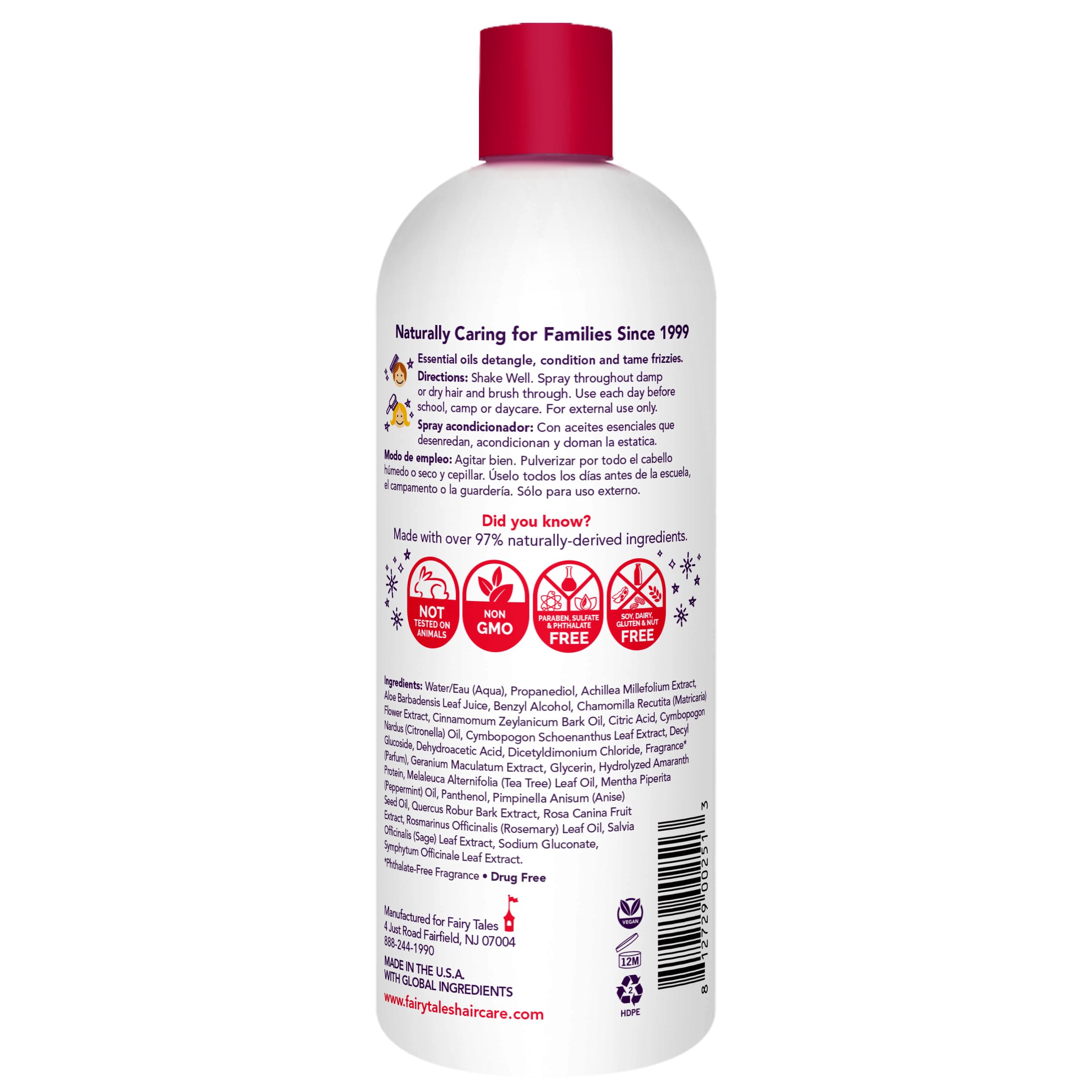 Fairy Tales Rosemary Repel scene showing kid-friendly hair care routine and scent.