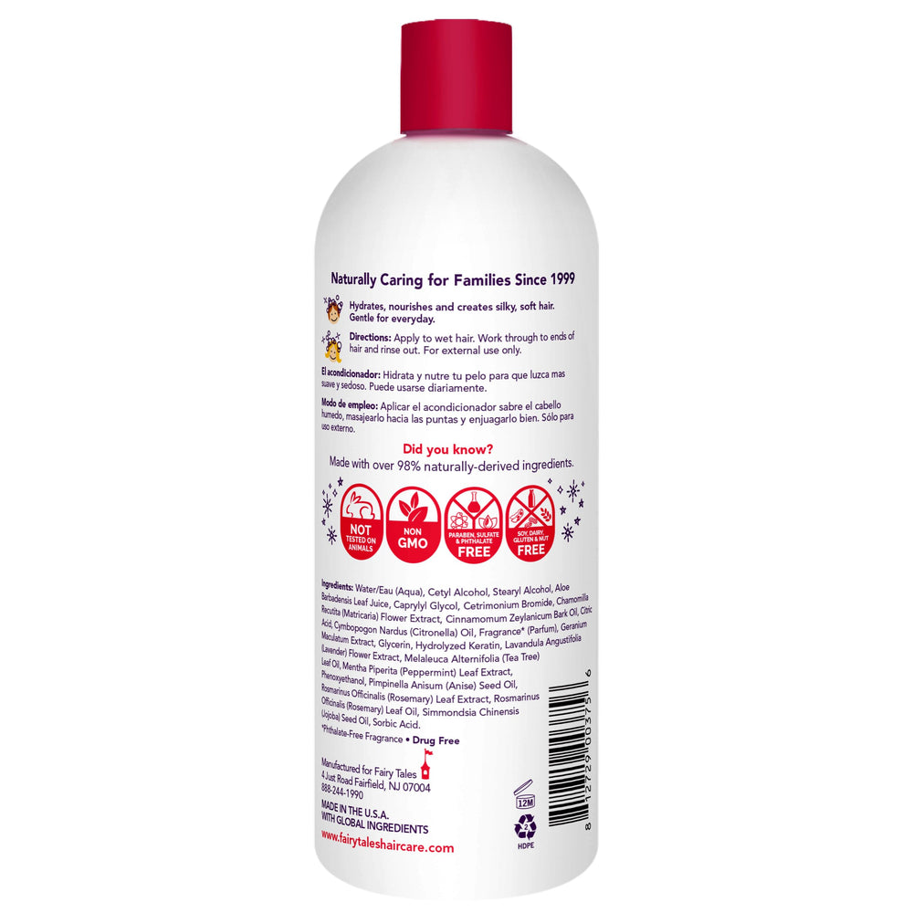 Fairy Tales Rosemary Repel conditioner used during kids' bath for detangling.