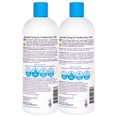 Fairy Tales Tangle Tamer conditioner bottle closeup supports smooth combing.
