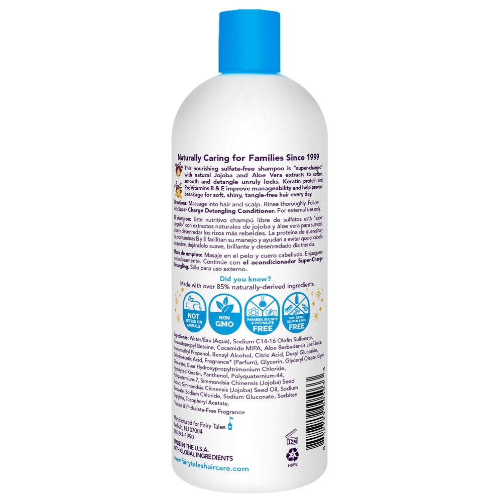 Fairy Tales Tangle Tamer label closeup highlights safe formula