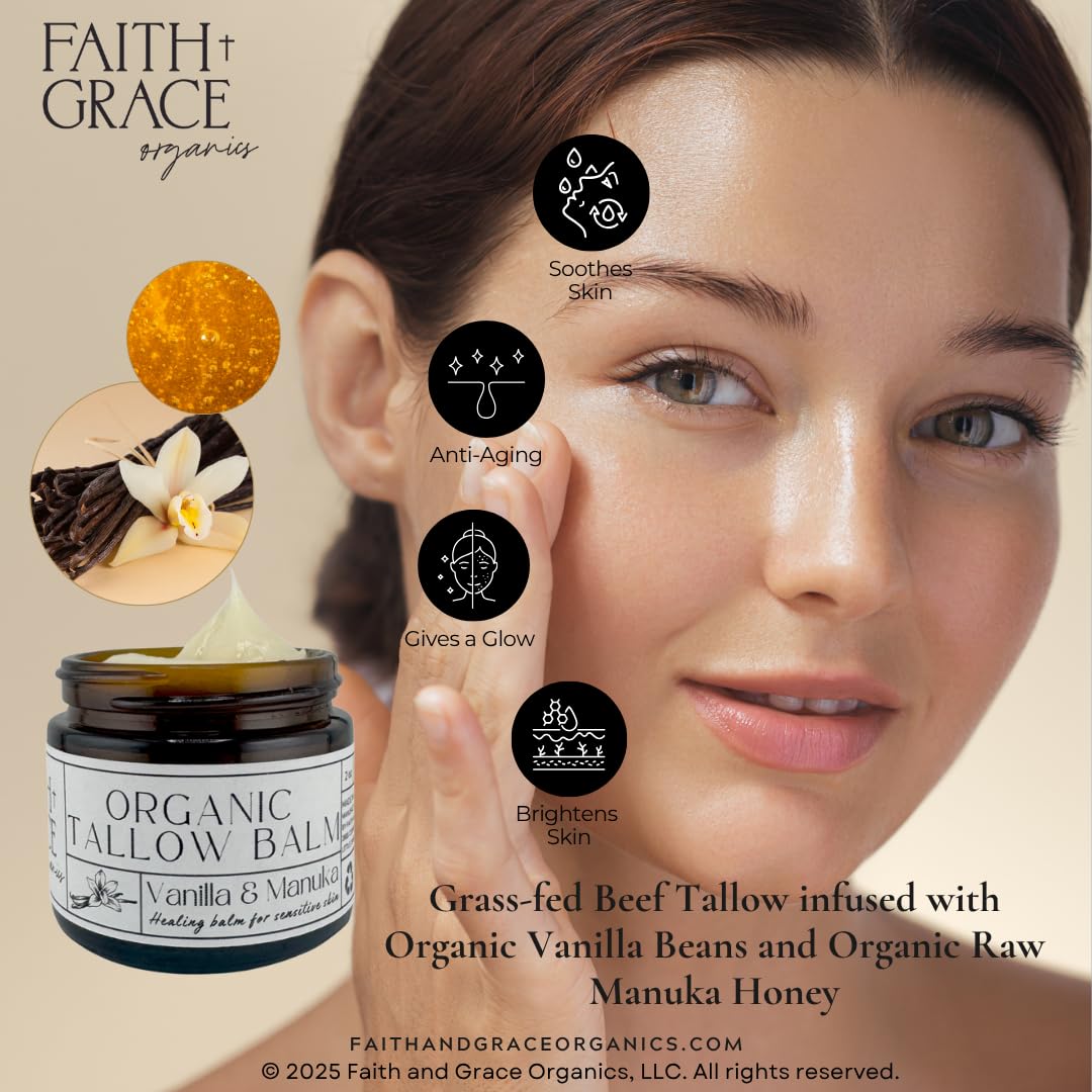 Faith and Grace Organics baby-skin use highlights gentle, nourishing care for delicate skin.