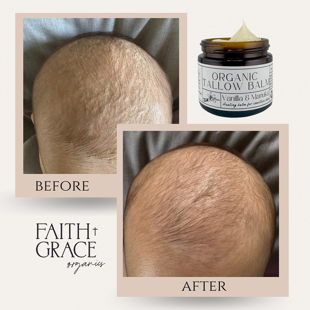 Faith and Grace Organics hand application demonstrates versatile use on skin.