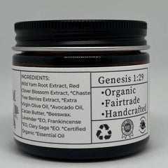 Faith and Grace Organics skin application glide demonstrates smooth, aromatic daily skincare