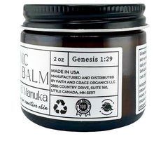 Faith and Grace Organics tallow texture swatch shows creamy, non-greasy absorption.