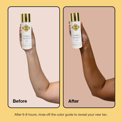 Fake Bake Flawless Coconut Sunless Serum texture closeup reveals smooth hydration and subtle glow