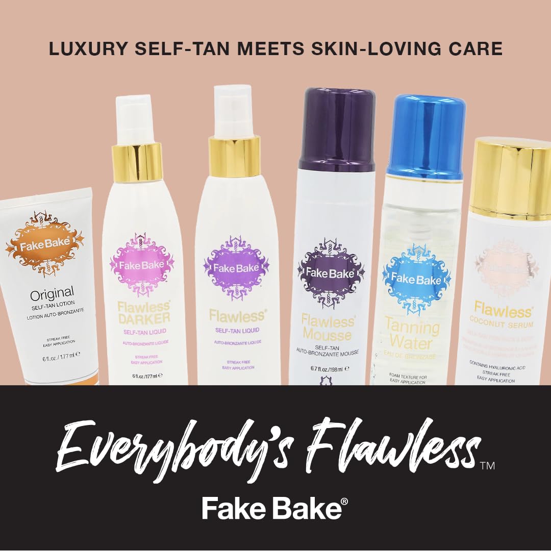 Fake Bake Flawless Coconut Sunless Serum scent close-up hints tropical coconut aroma
