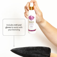 Fake Bake Flawless Darker color-guide swatch demonstrates precise color development.
