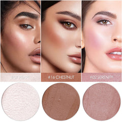 Falocutus highlighter application swatch showing precise glow.