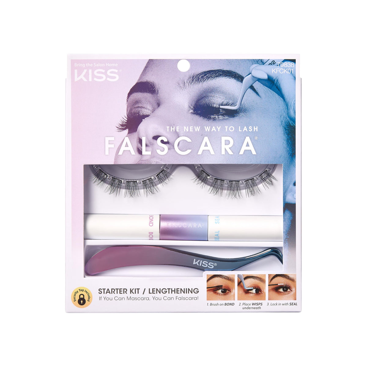 FALSCARA KISS bond and seal closeup for secure underlash extensions