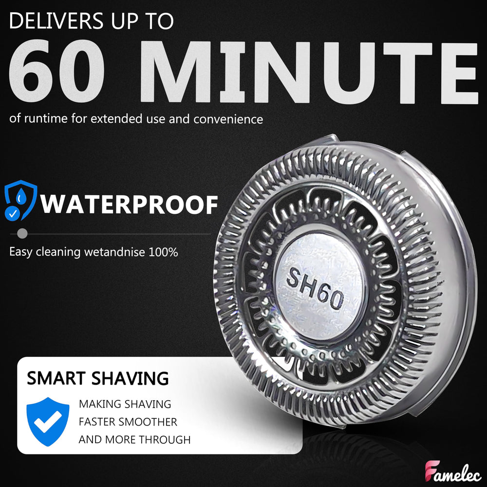 FAMELEC high-precision blade edges deliver cleaner cuts in daily shaves.