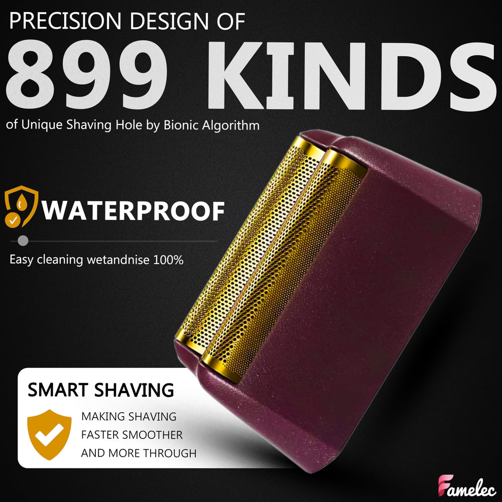 FAMELEC 2-pack provides ready replacements for ongoing grooming convenience.
