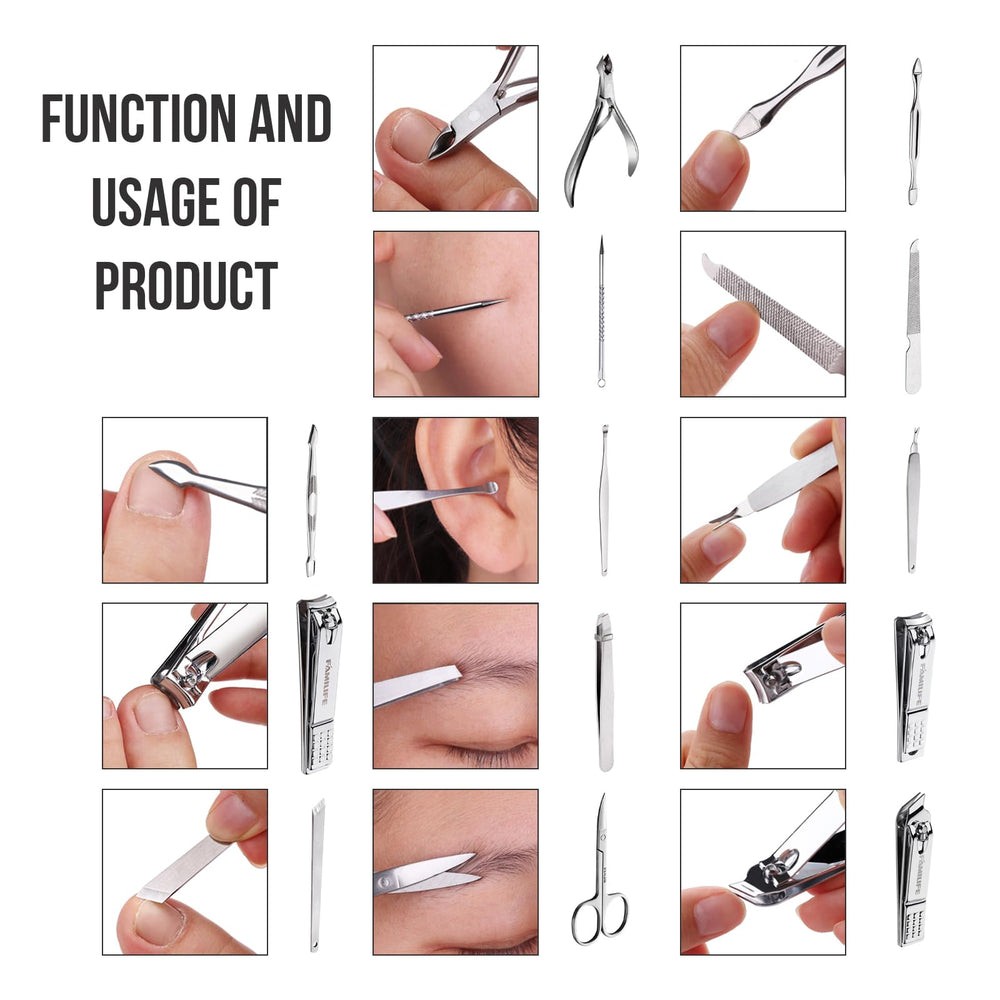 FAMILIFE compact travel grooming kit for men and women