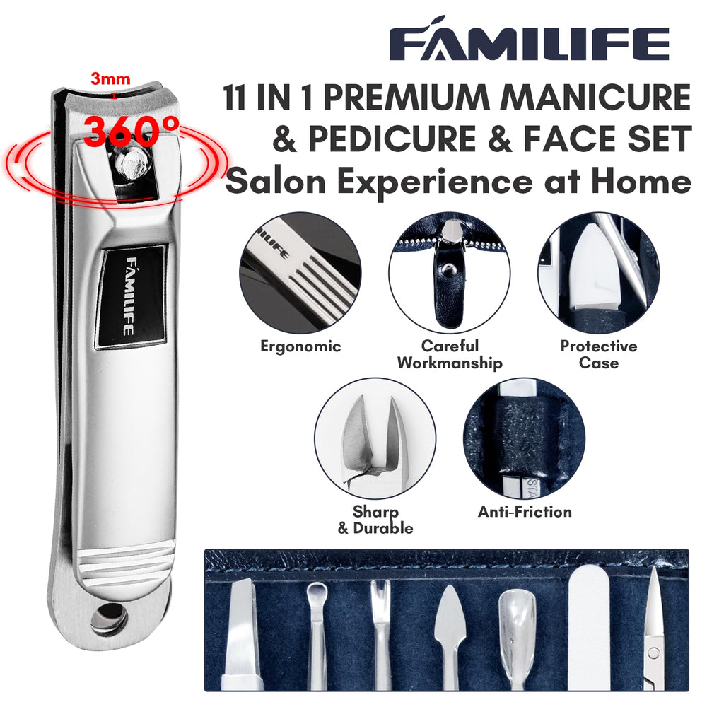 FAMILIFE cuticle nipper detail showing accurate trimming
