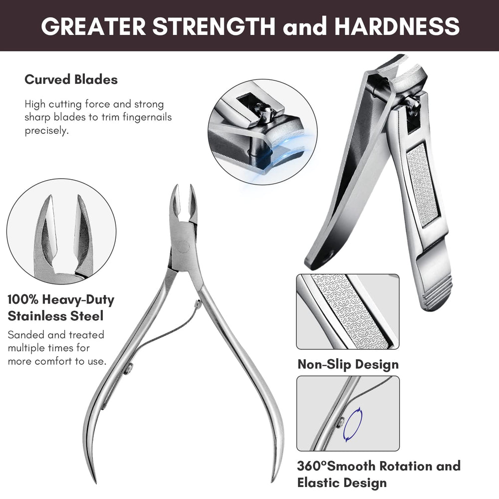 FAMILIFE ingrown toenail clipper in action with stainless steel durability.