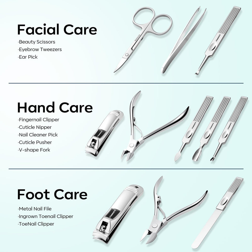 FAMILIFE cuticle trimmer closeup highlights precise trimming and ergonomic grip