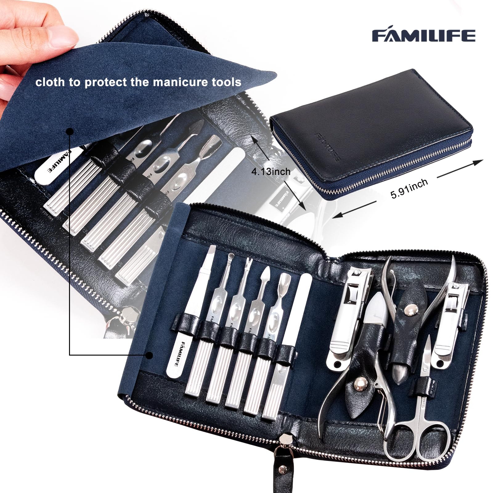 FAMILIFE nail file closeup for smooth, salon-like finishes