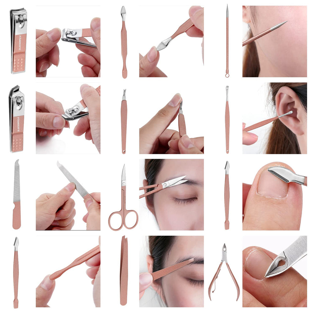 FAMILIFE nail file and push stick in the kit for smooth edges