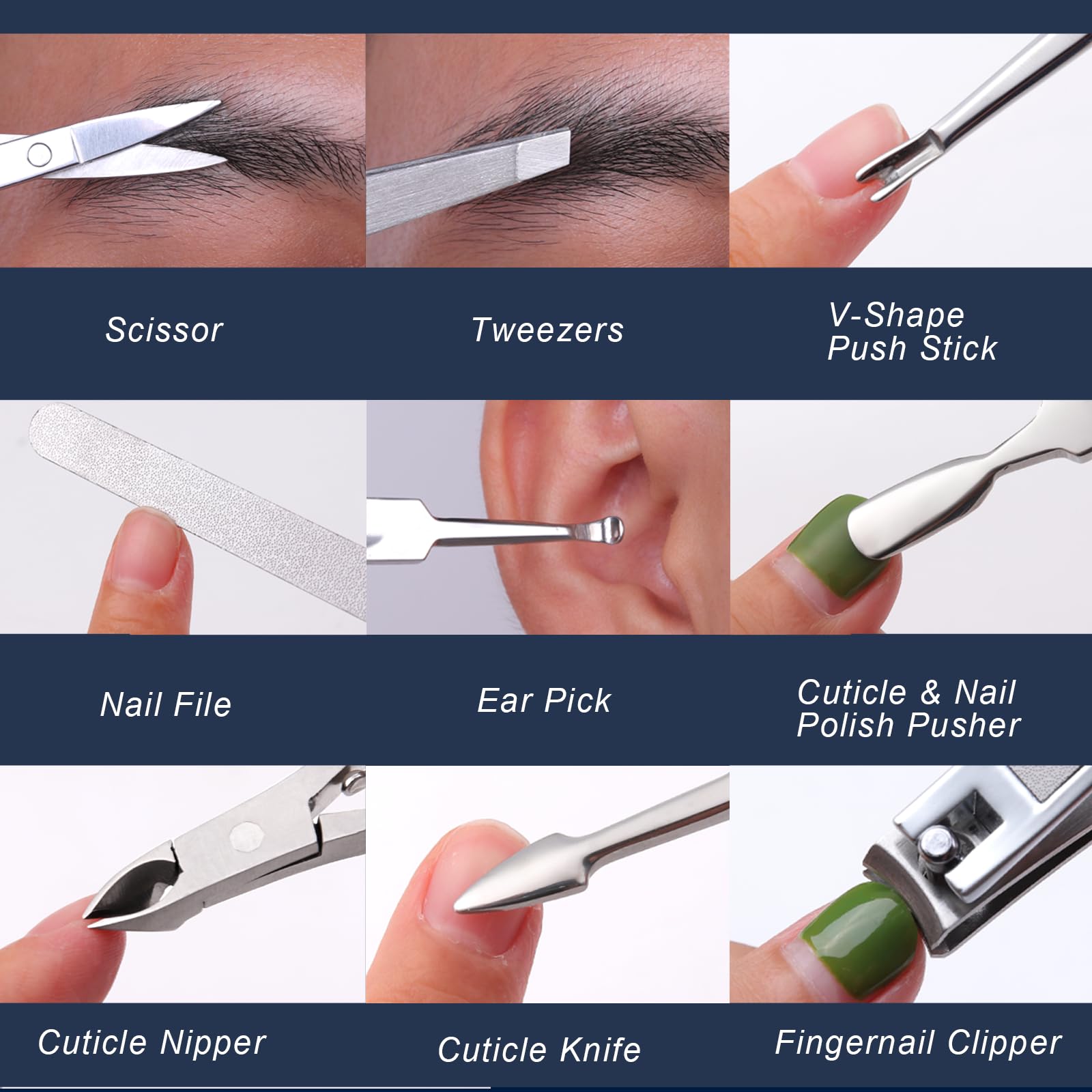 FAMILIFE V-shape push stick detail for effective cuticle work