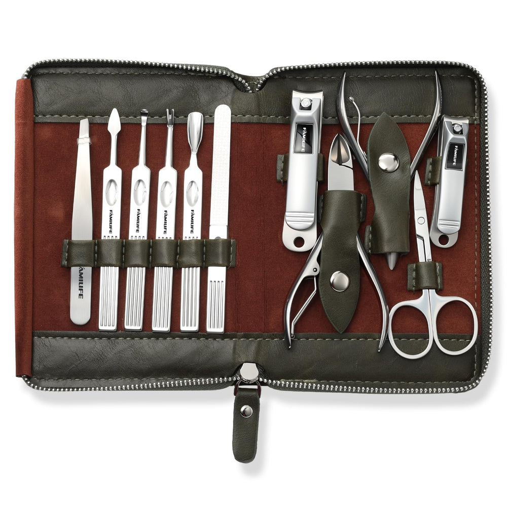 FAMILIFE beauty scissors offer clean snips for nails and eyebrows.