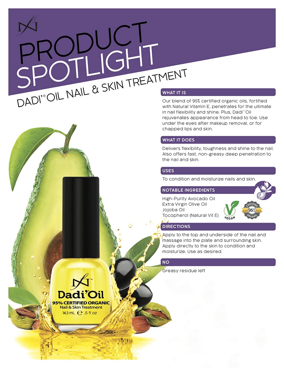 Famous Names Dadi Oil featuring sunflower vitamin E for nail flexibility