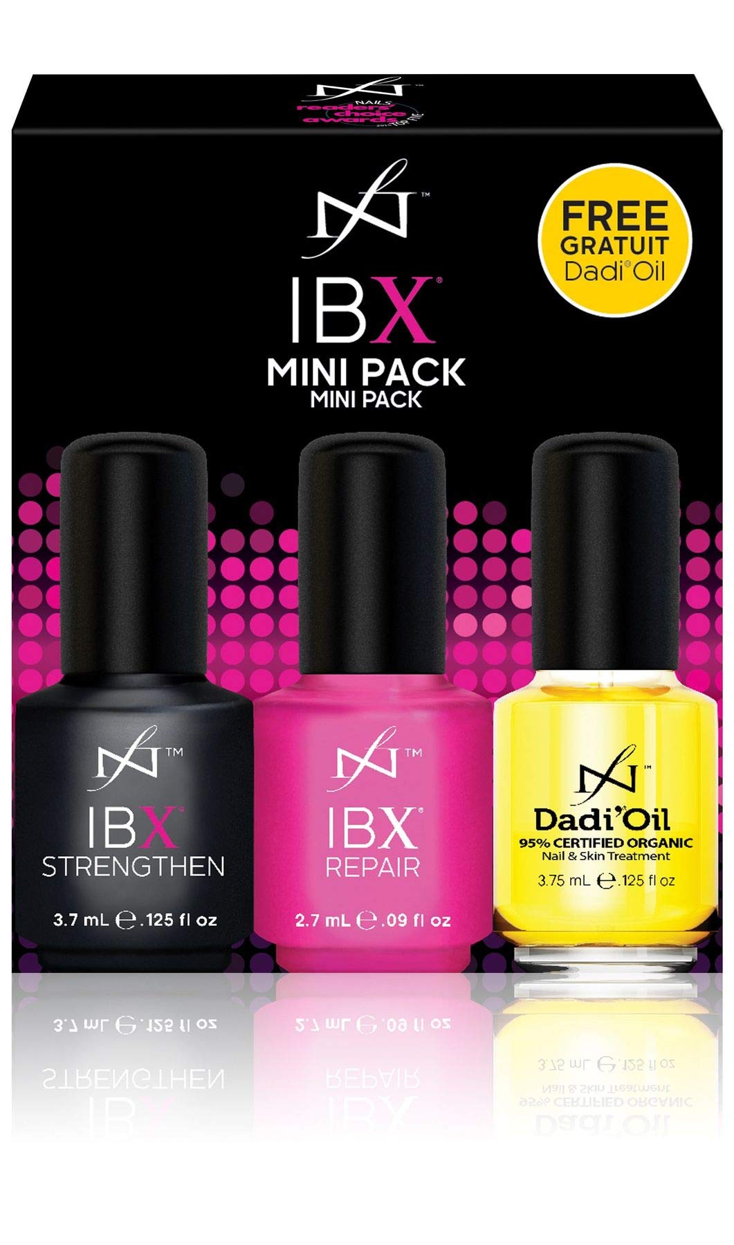 Famous Names IBX Repair bottle image highlighting deep nail repair benefits.