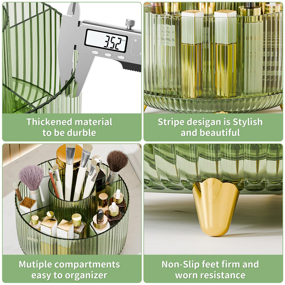 Fanado compact desktop size fits desks and vanities for tidy skincare storage.
