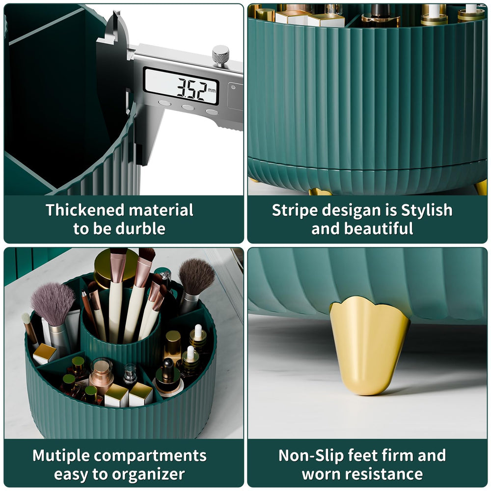 Fanado compact dimension fits vanity, bathroom, or desk spaces