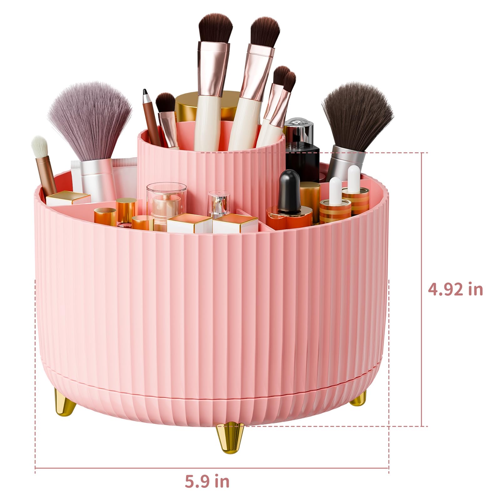 Fanado stylish vertical stripes design adds vanity aesthetics while organizing