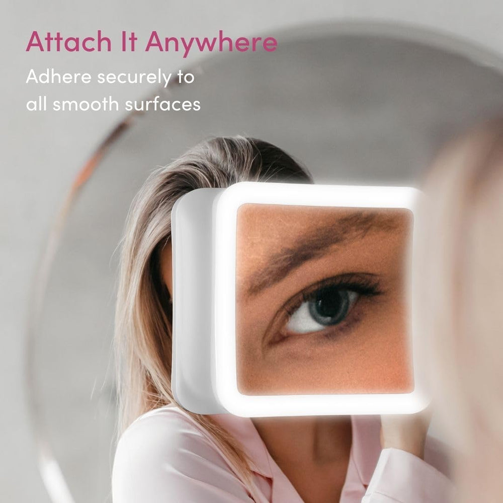 Fancii travel-friendly 7-inch mirror fits vanity or bag for on-the-go grooming