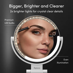 Fancii Sadie 1x side ideal for everyday makeup application.