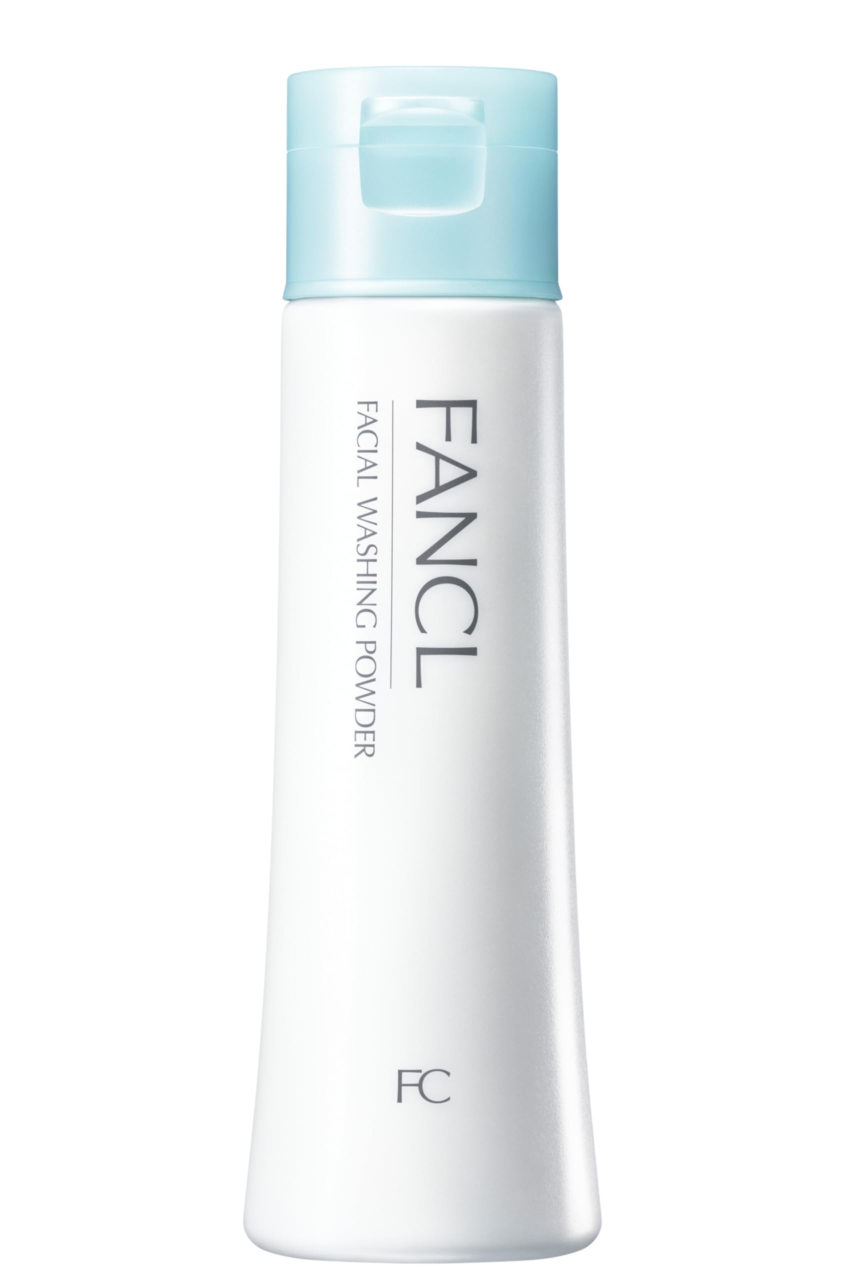 FANCL facial cleansing powder bottle on countertop ready for gentle cleansing ritual